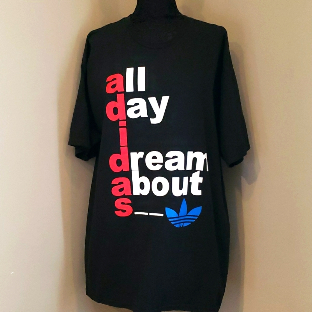 Authentic black Adidas graphic Tshirt